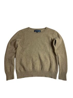 Mario Serrani 100% Cashmere Tan Brown Crewneck Sweater Women’s Size S